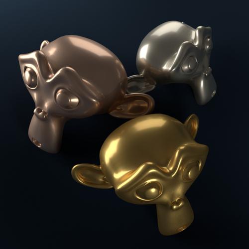 Gold materials preview image